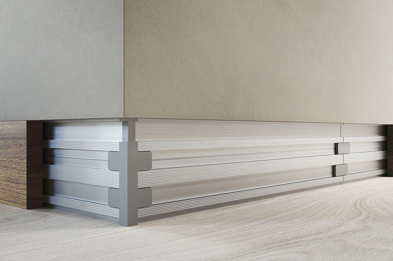 Wandbündige Sockelleiste