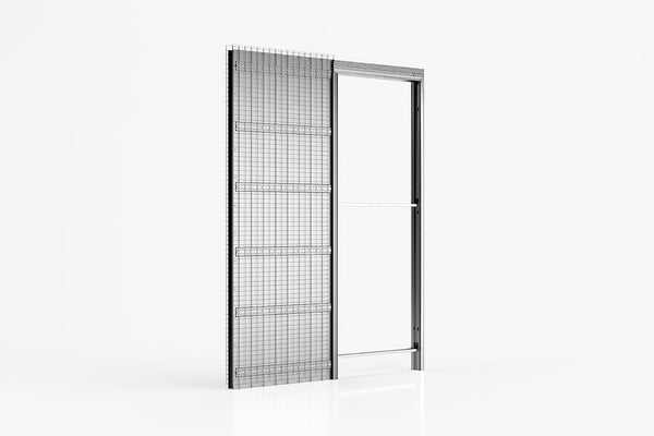 Absolute Evo – Rahmen für Schiebetür mit Zierblenden (ohne Tür) für Putz