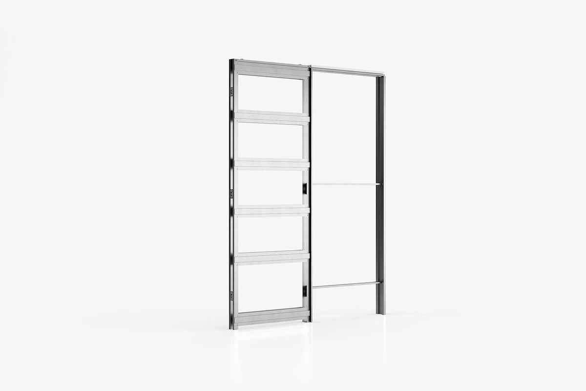 EvoKit - Rahmen für Schiebetür mit Zierblenden (ohne Tür) für Trockenbauwand