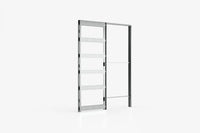 EvoKit - Rahmen für Schiebetür mit Zierblenden (ohne Tür) für Trockenbauwand