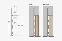 Absolute Rush – wandbündige Sockelleiste – Grundprofil