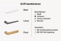 xREVERx Decor B011 - versteckte Zarge und zargenlose Tür aus CPL-Laminat mit Wabenkern